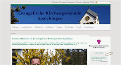Desktop Screenshot of evang-kirche-spaichingen.de